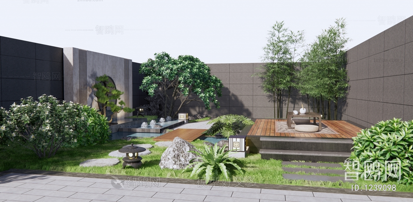 新中式庭院花园