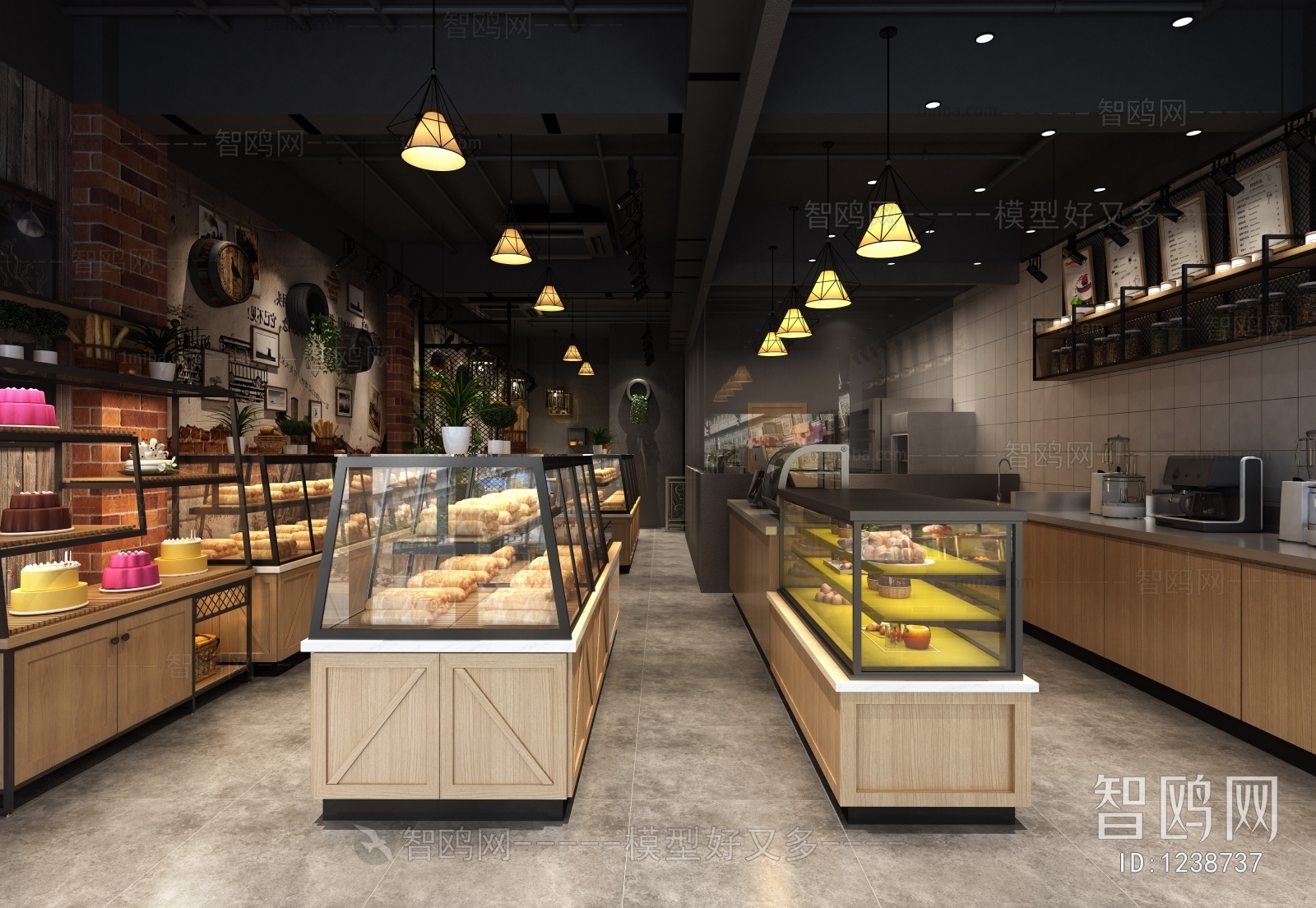 Industrial Style Dessert Shop