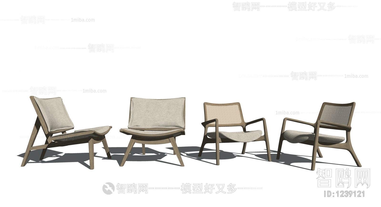 Wabi-sabi Style Lounge Chair