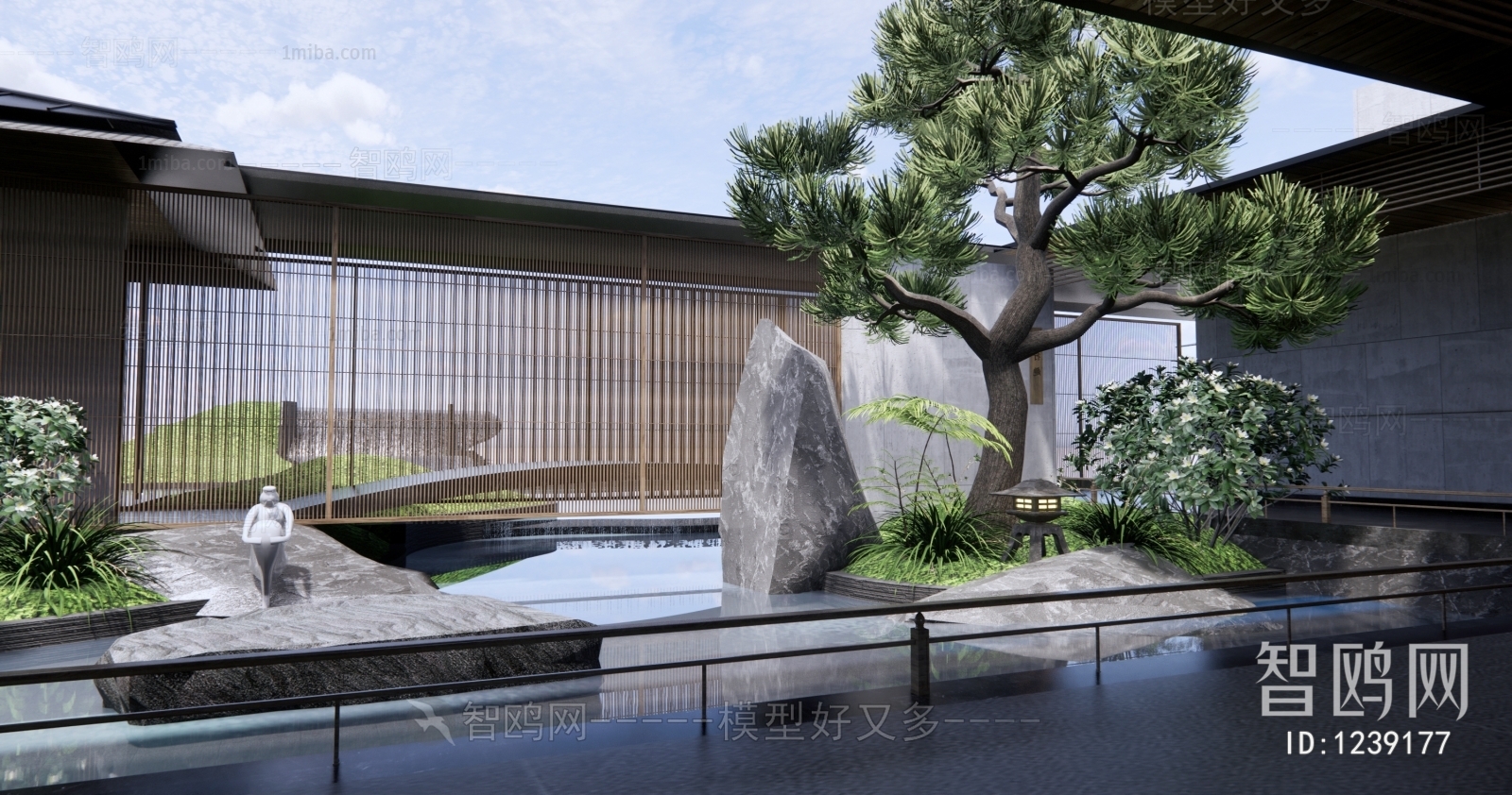 Japanese Style Courtyard/landscape