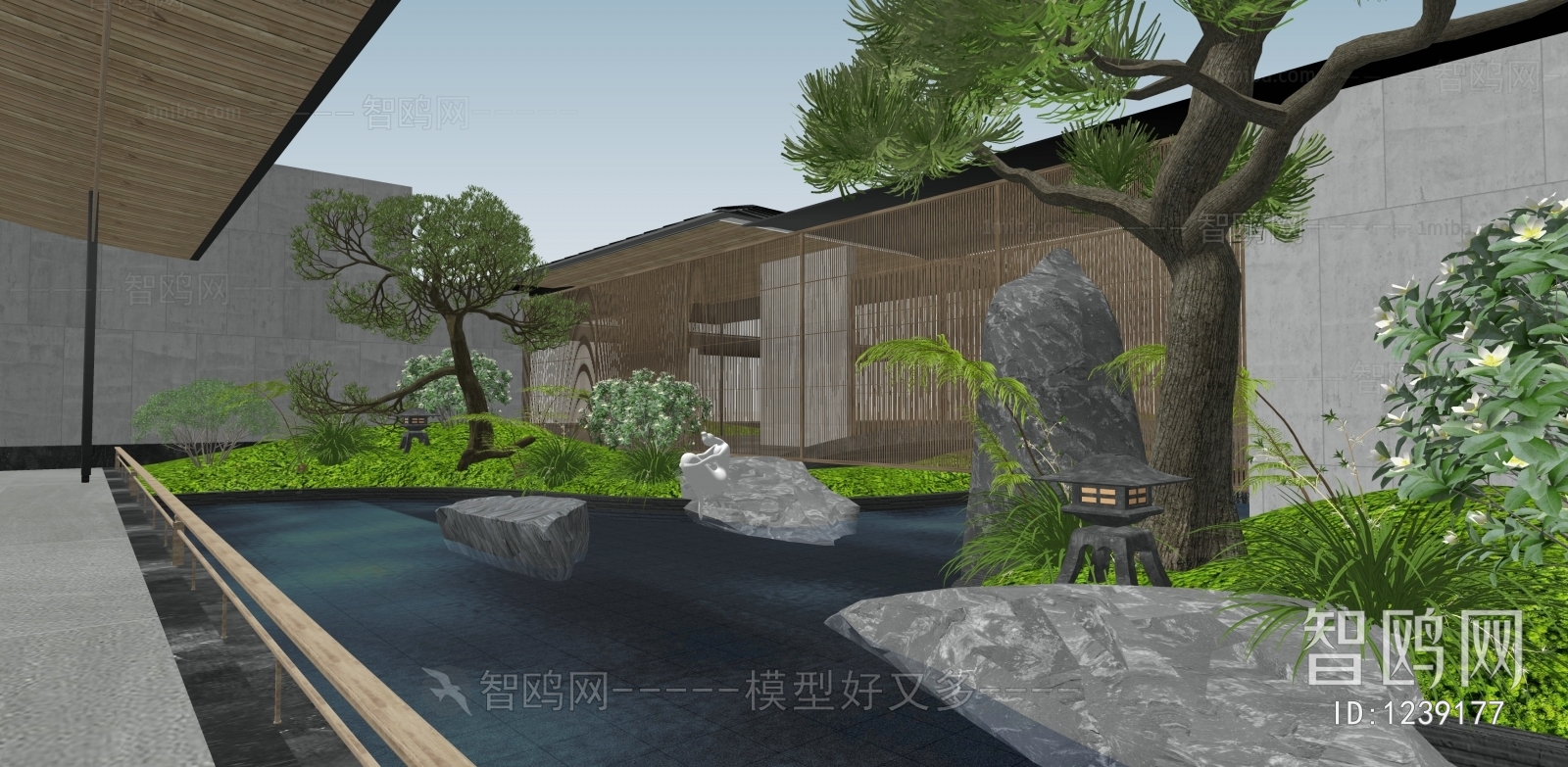 Japanese Style Courtyard/landscape