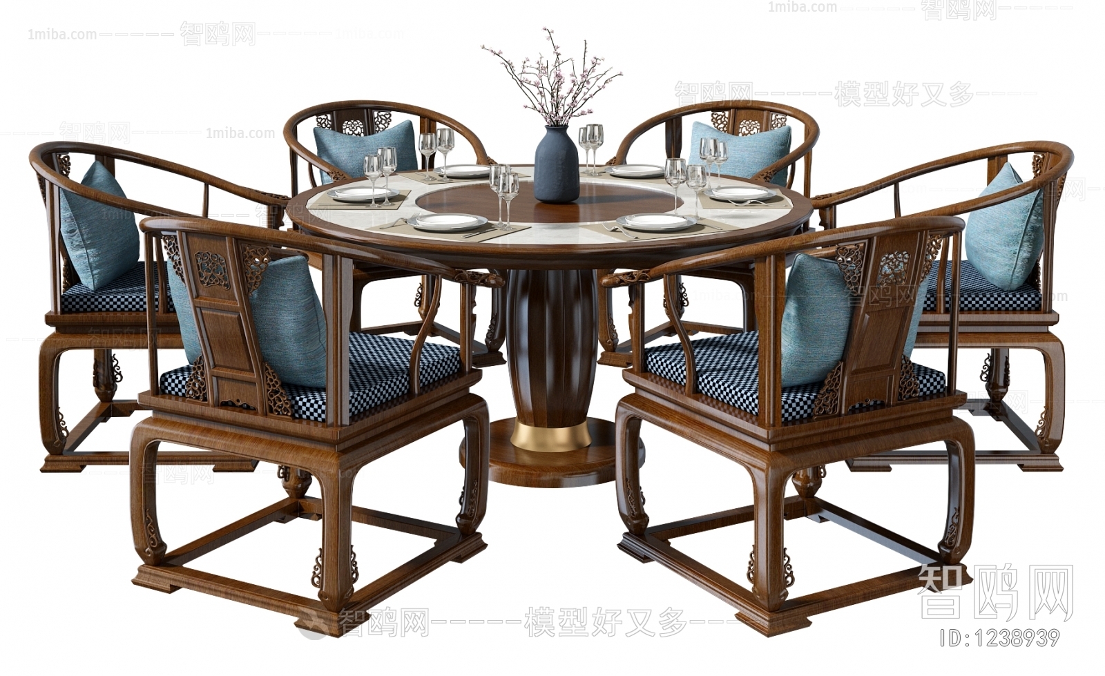 New Chinese Style Dining Table And Chairs