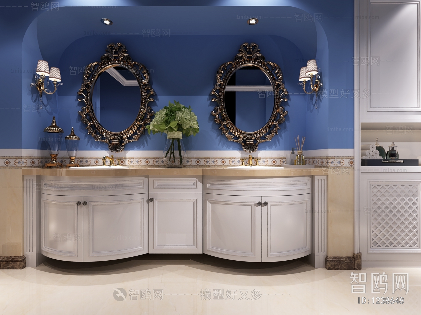 European Style Bathroom Cabinet