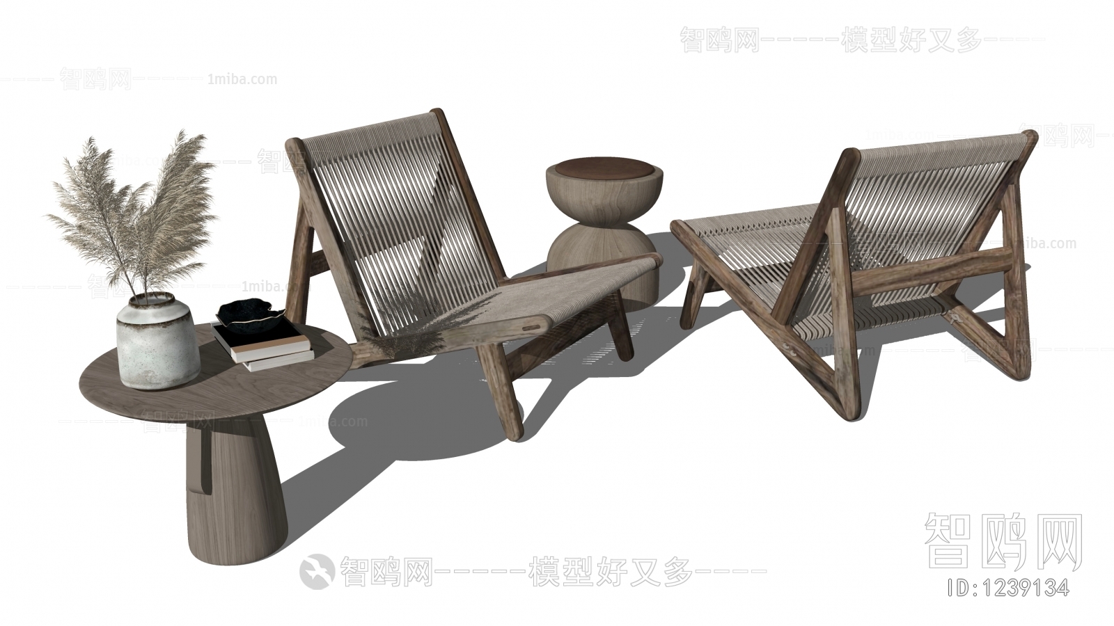 Wabi-sabi Style Lounge Chair