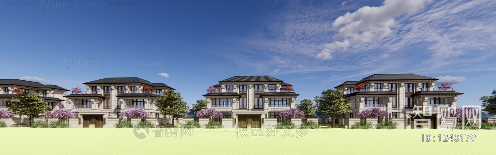 New Chinese Style Villa Appearance