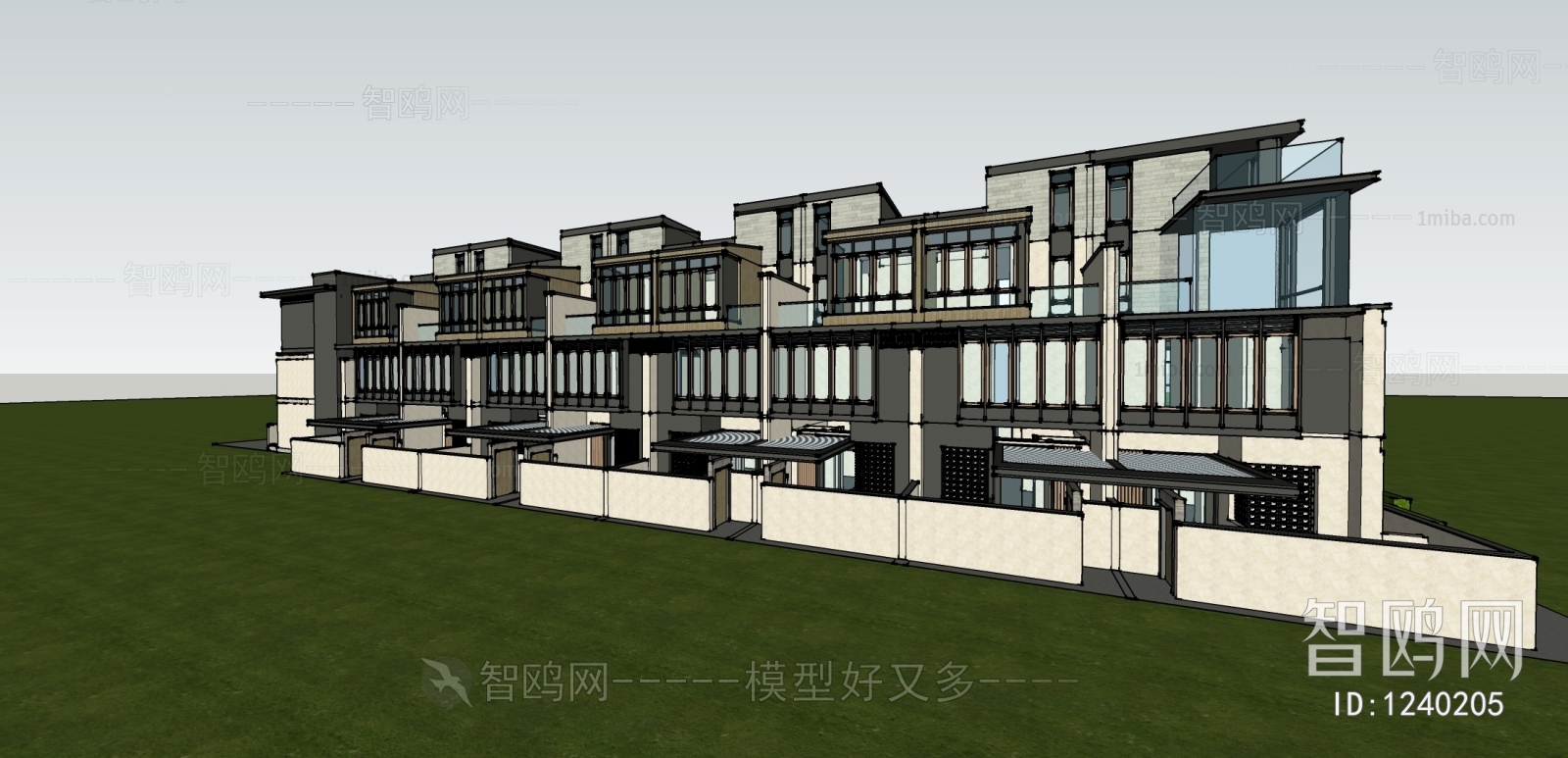 New Chinese Style Villa Appearance