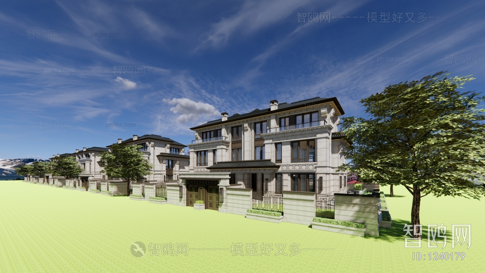 New Chinese Style Villa Appearance