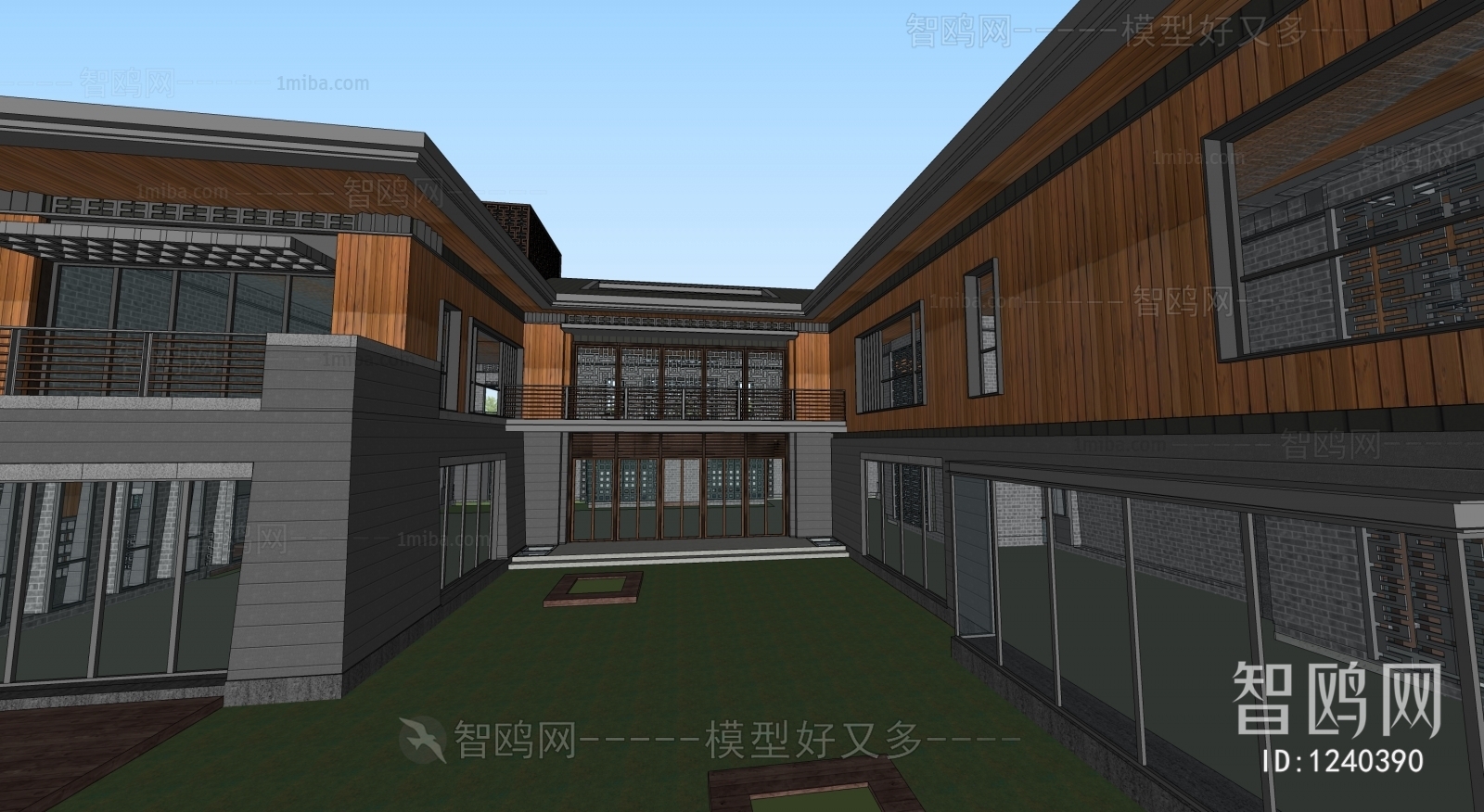 New Chinese Style Villa Appearance