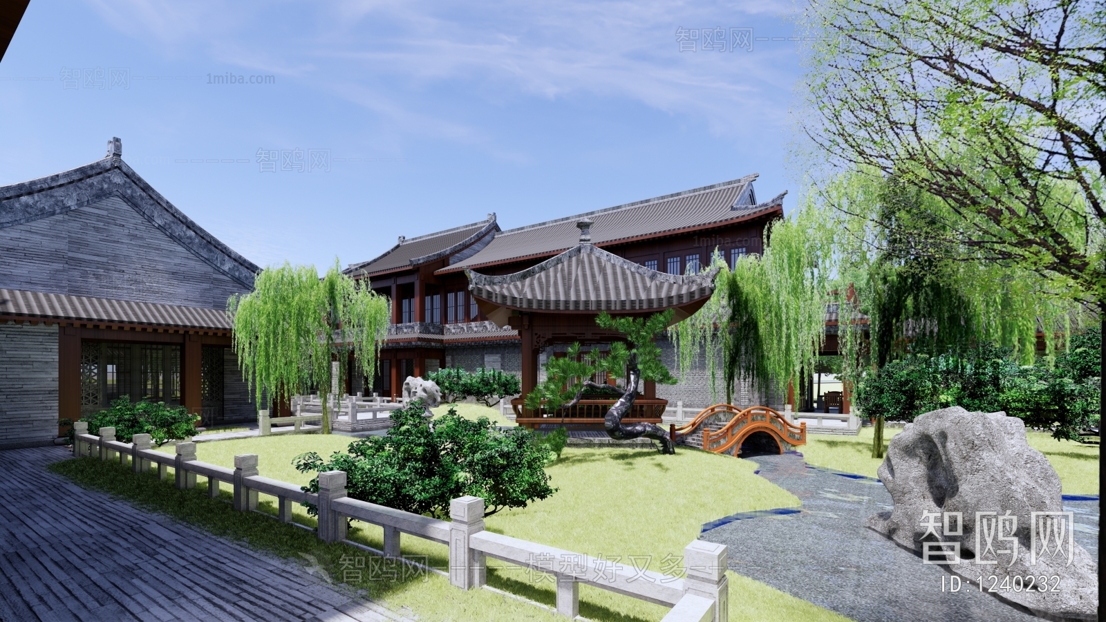 Chinese Style Ancient Architectural Buildings