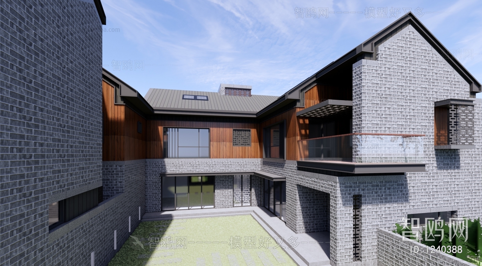 New Chinese Style Villa Appearance