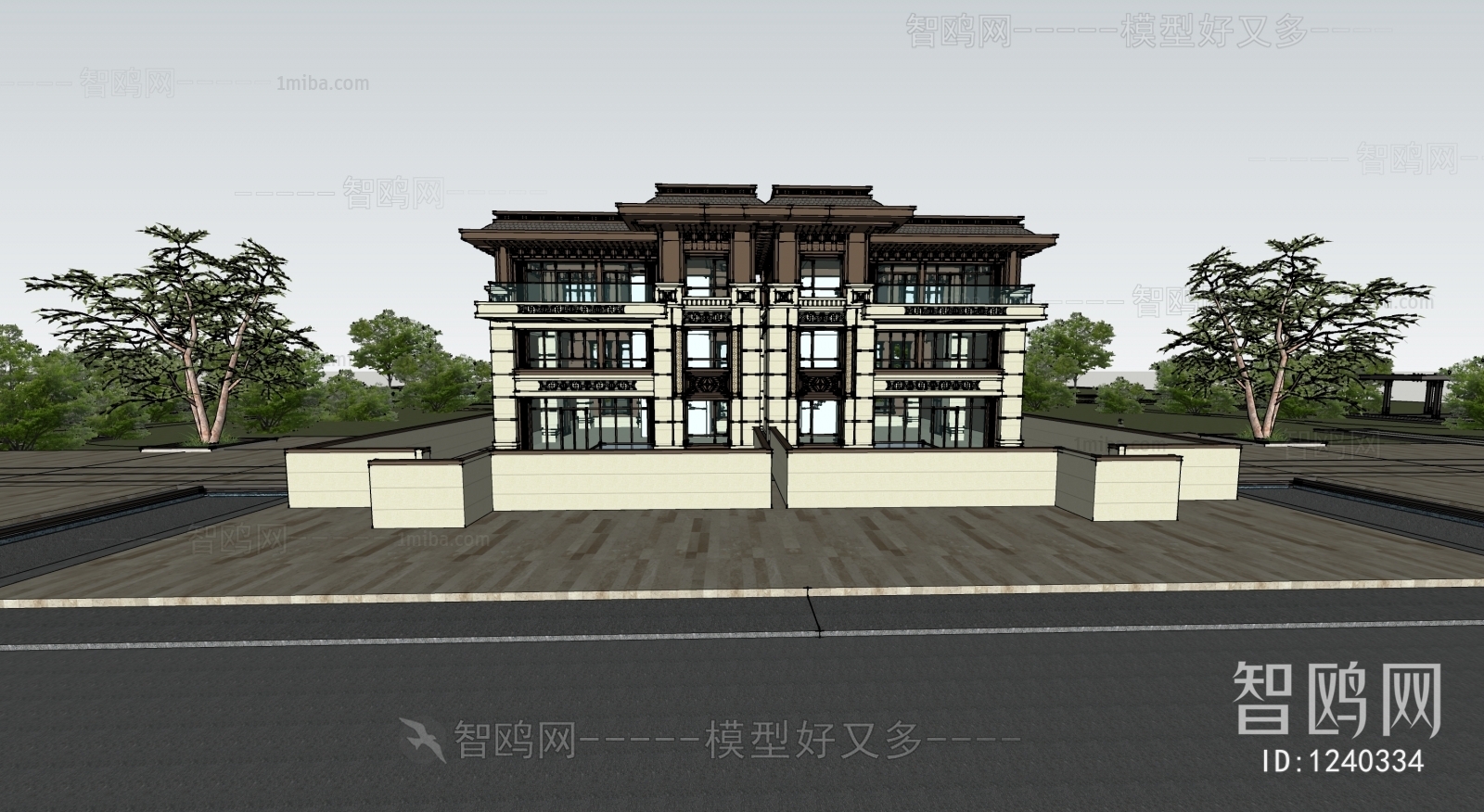 Chinese Style Villa Appearance