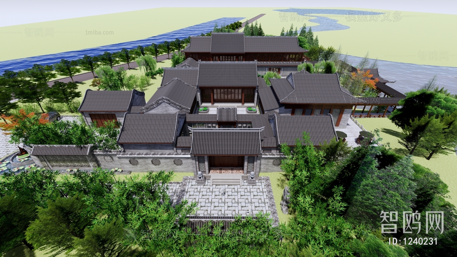 Chinese Style Villa Appearance