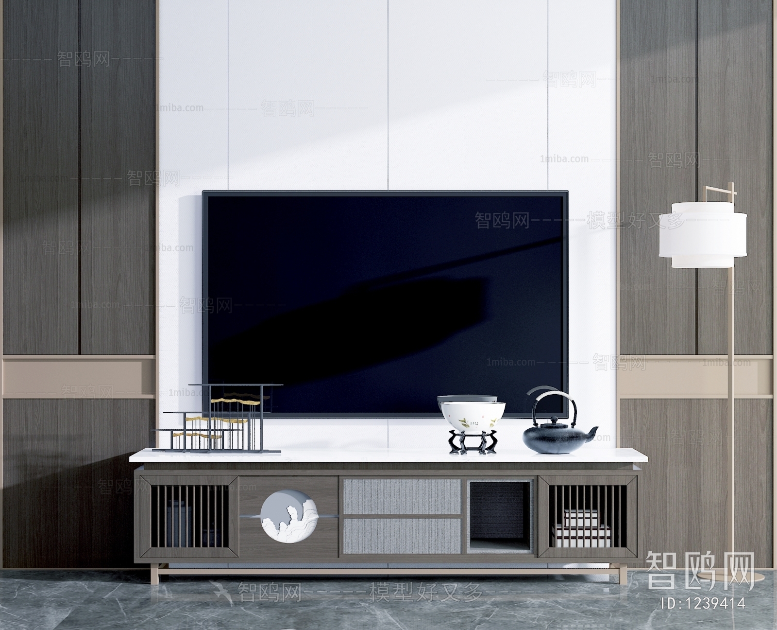 New Chinese Style TV Cabinet