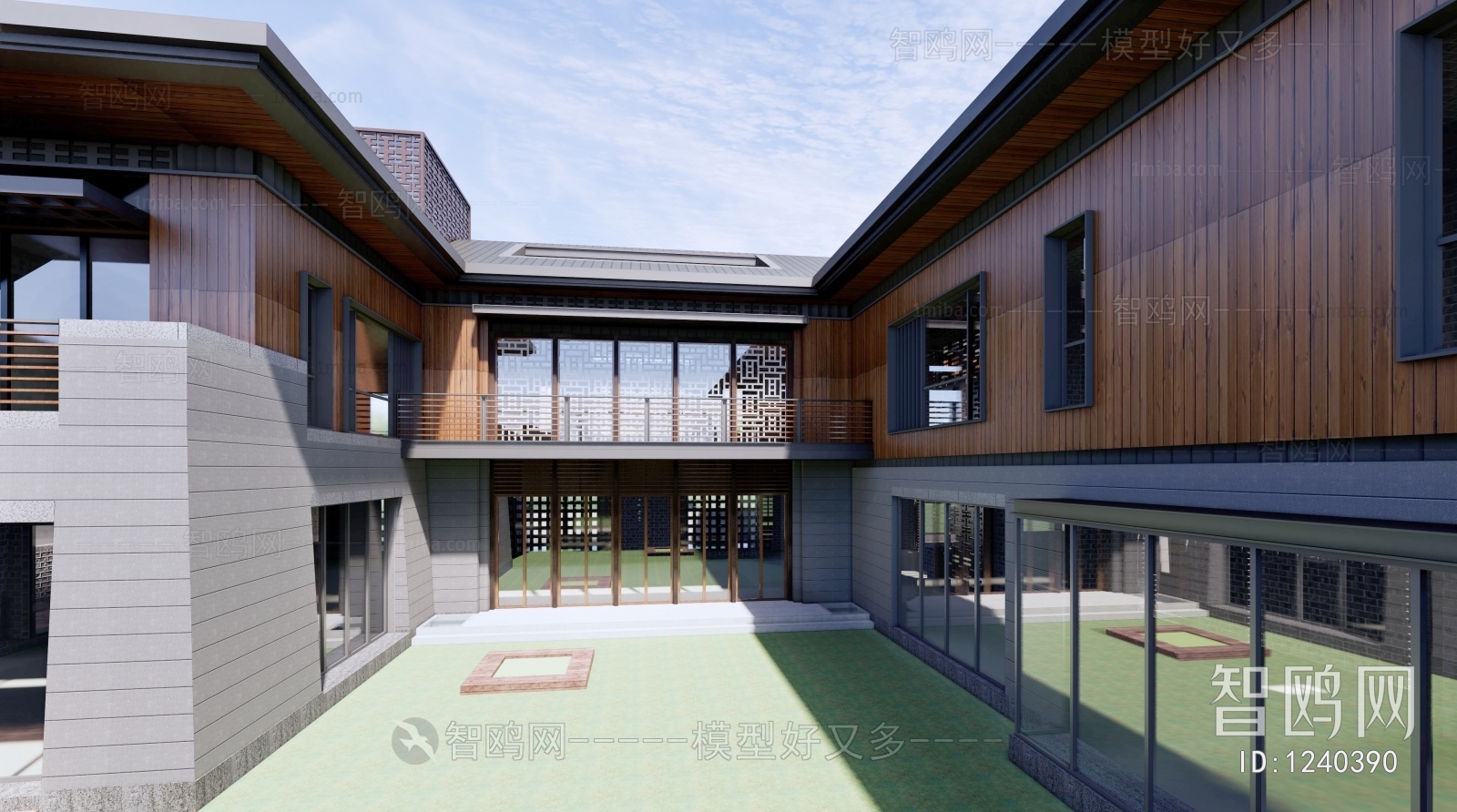 New Chinese Style Villa Appearance