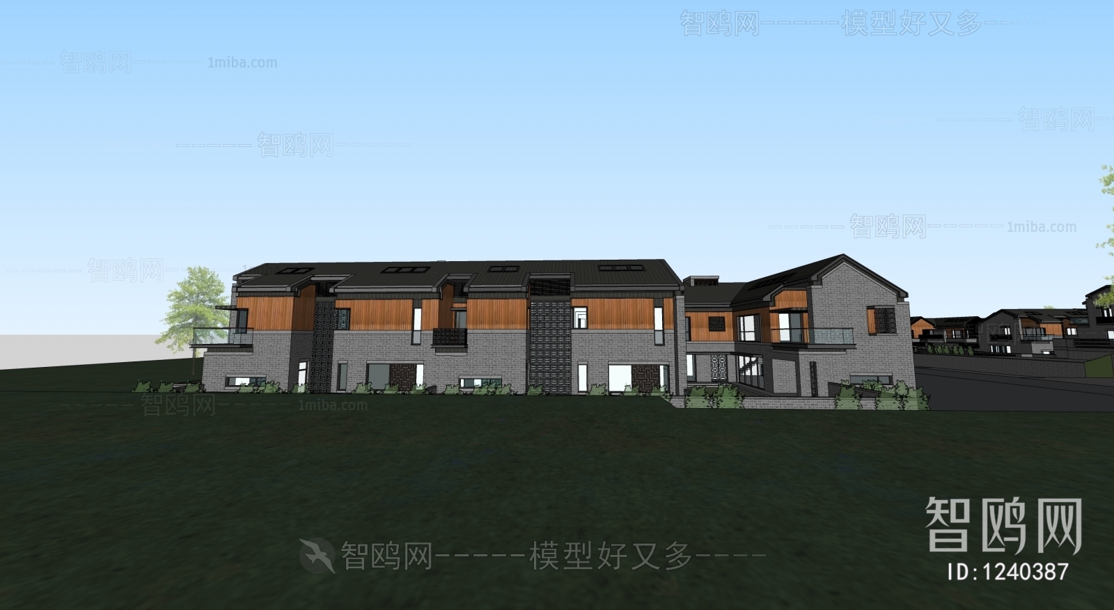 New Chinese Style Villa Appearance