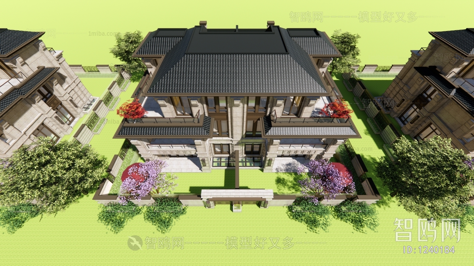 New Chinese Style Villa Appearance