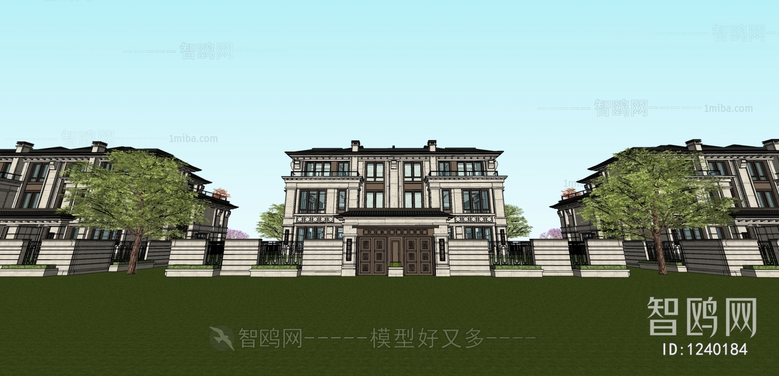 New Chinese Style Villa Appearance