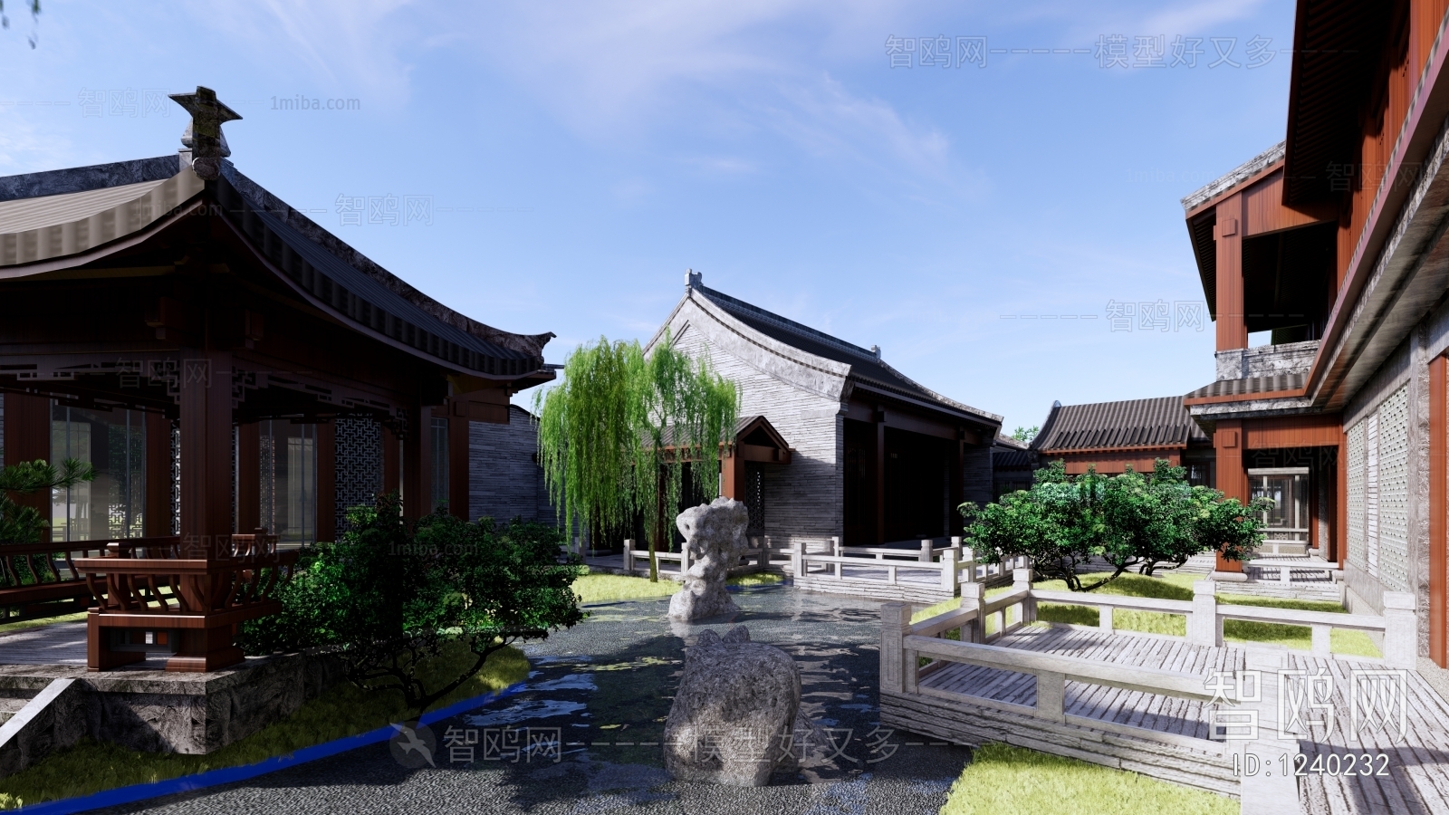 Chinese Style Ancient Architectural Buildings