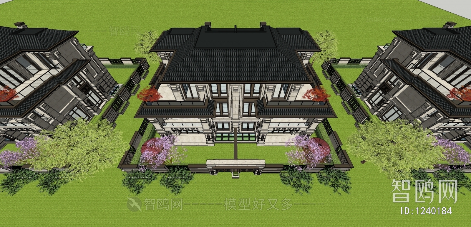 New Chinese Style Villa Appearance