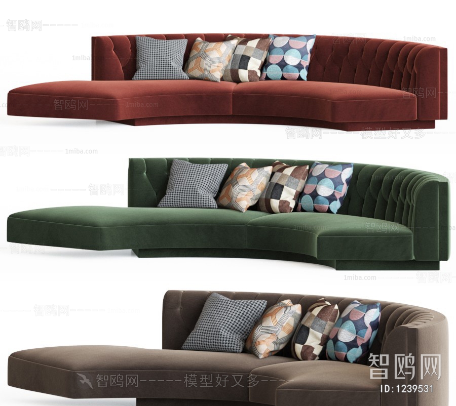 Modern Multi Person Sofa