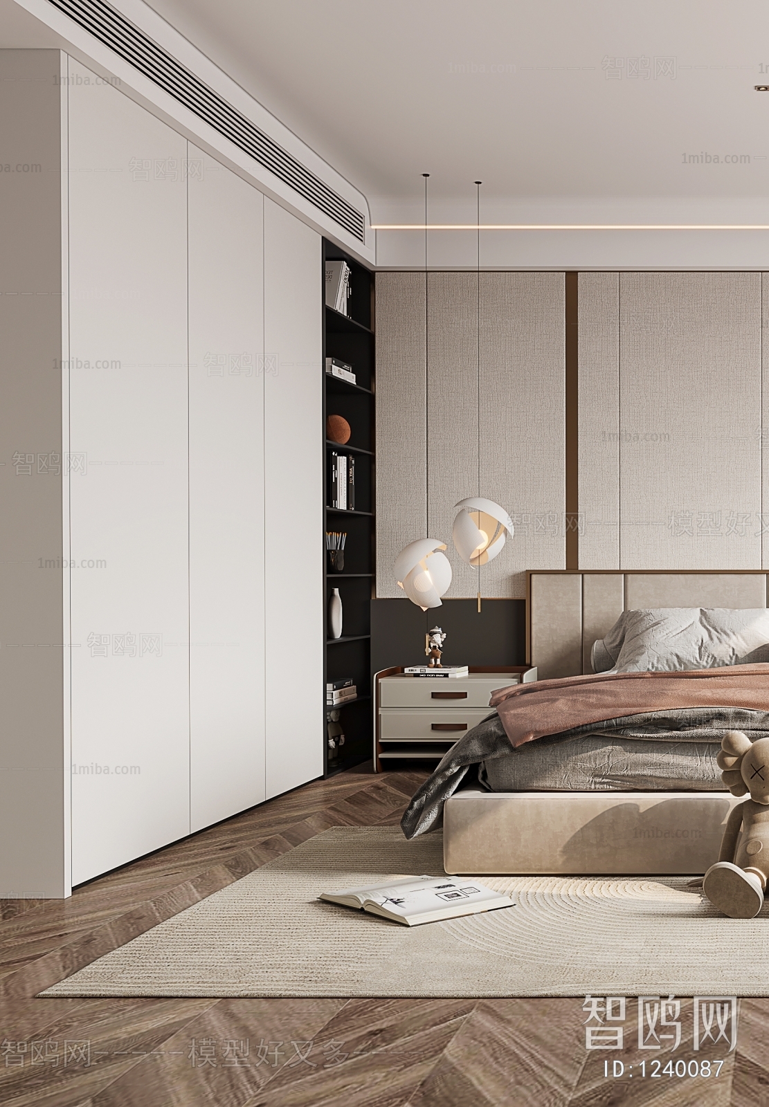 Modern Wabi-sabi Style Bedroom