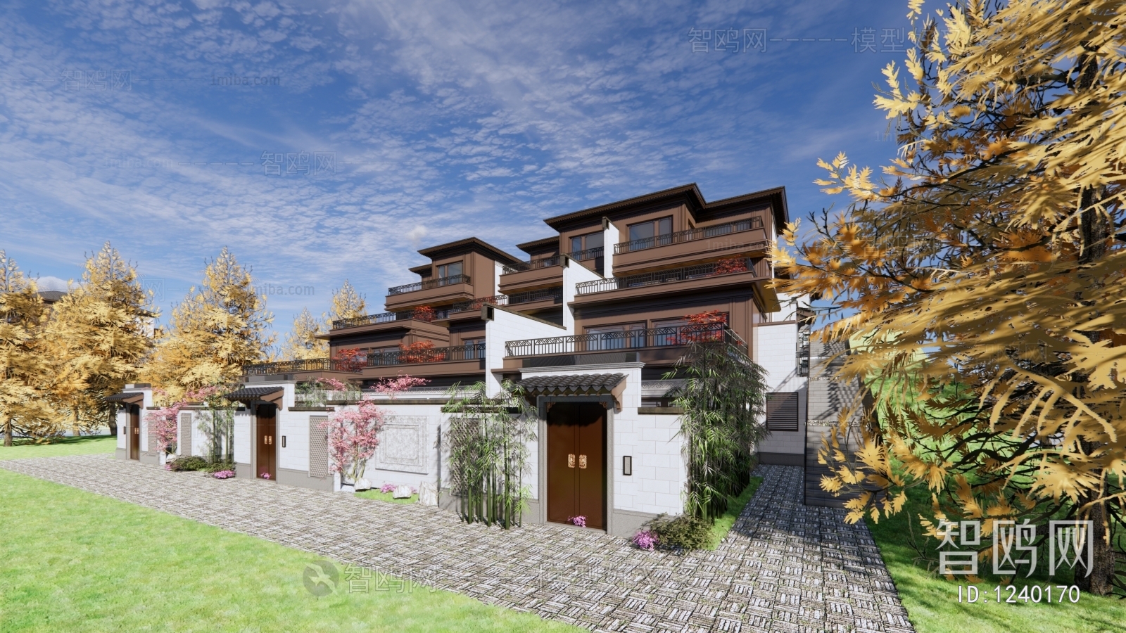 New Chinese Style Villa Appearance