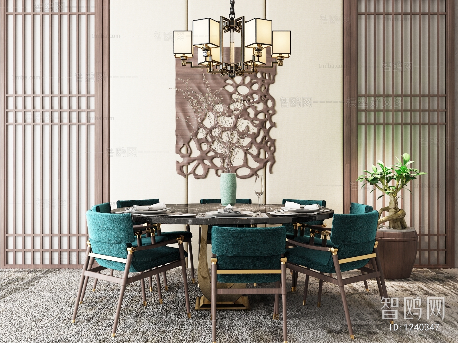 New Chinese Style Dining Table And Chairs