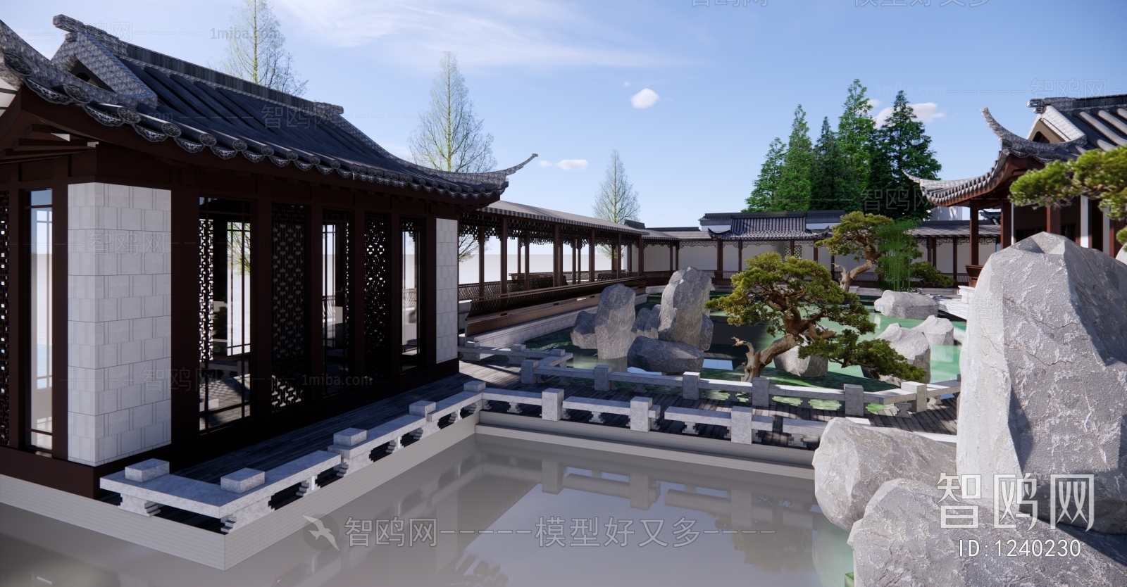 Chinese Style Villa Appearance