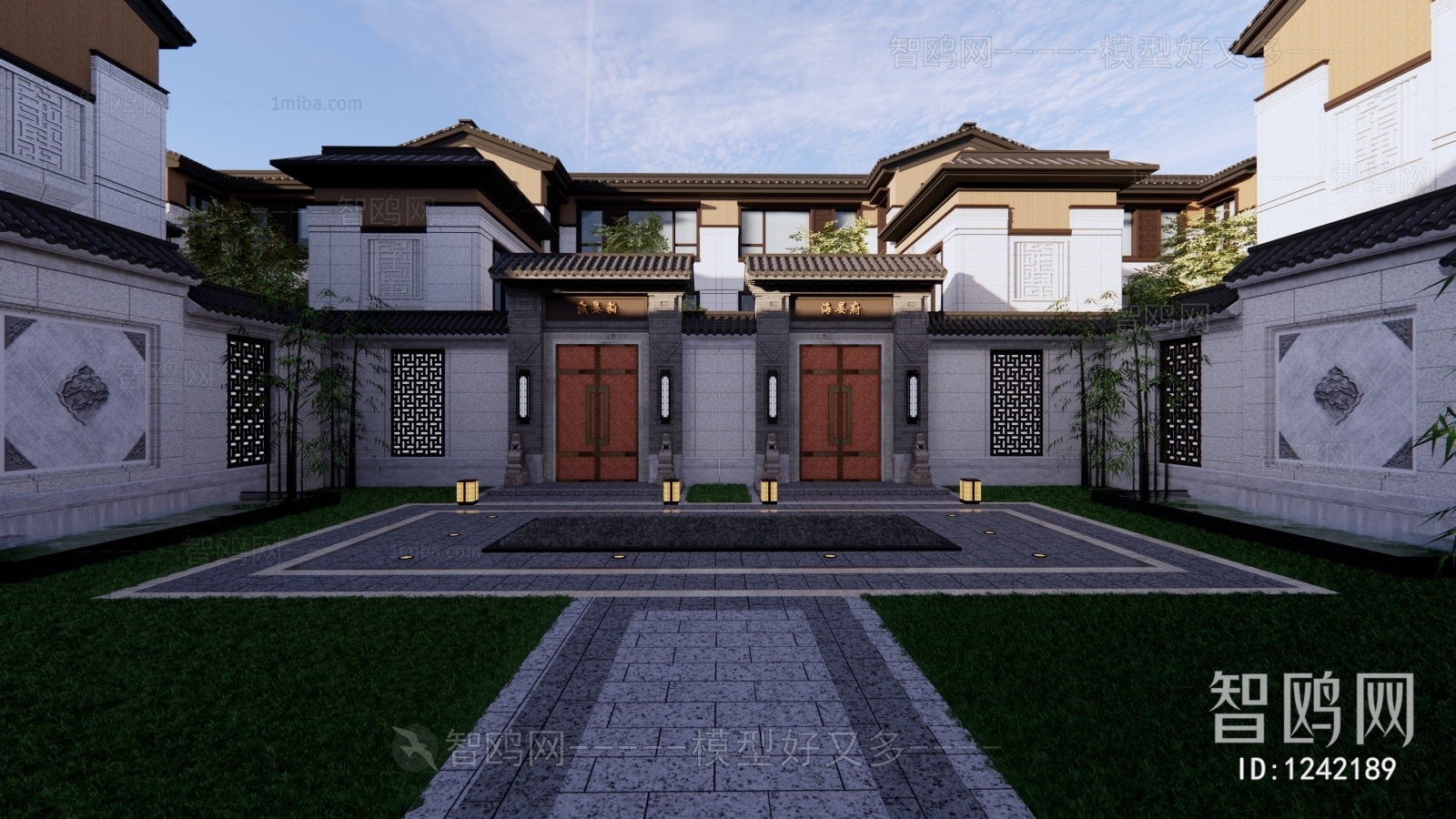 New Chinese Style Villa Appearance