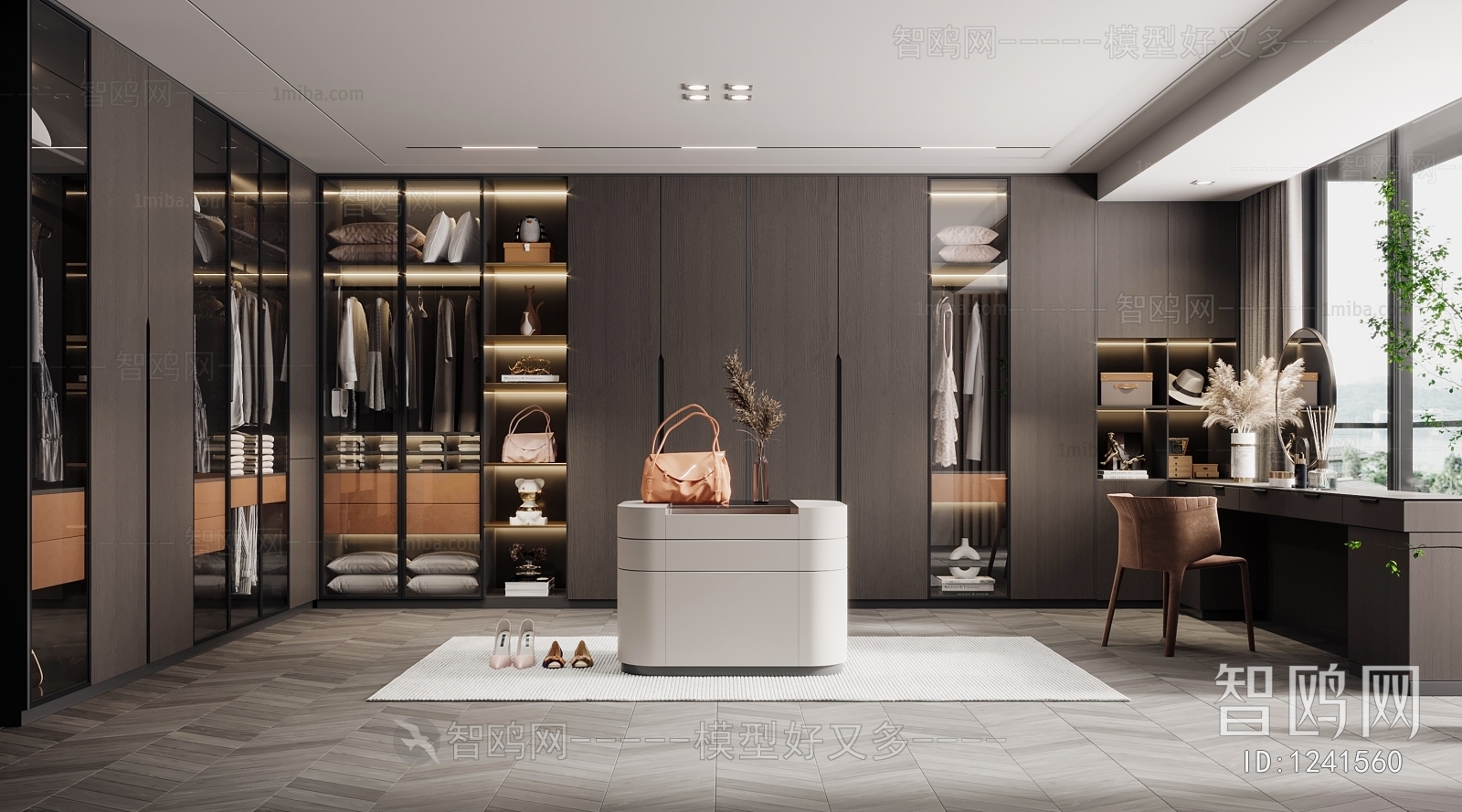 Modern Clothes Storage Area