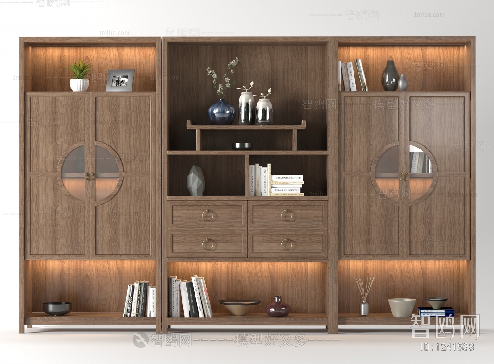 New Chinese Style Bookcase