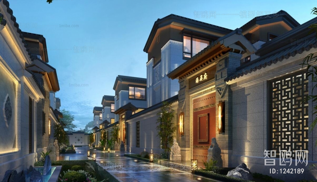 New Chinese Style Villa Appearance