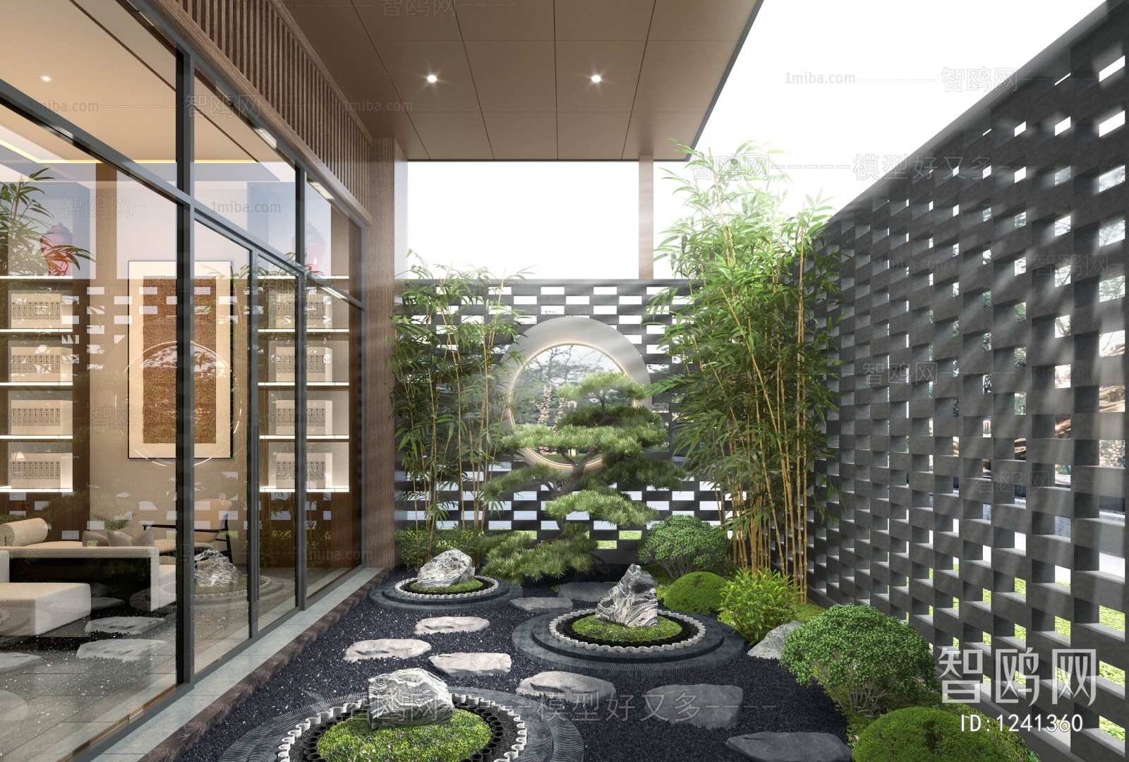 New Chinese Style Courtyard/landscape