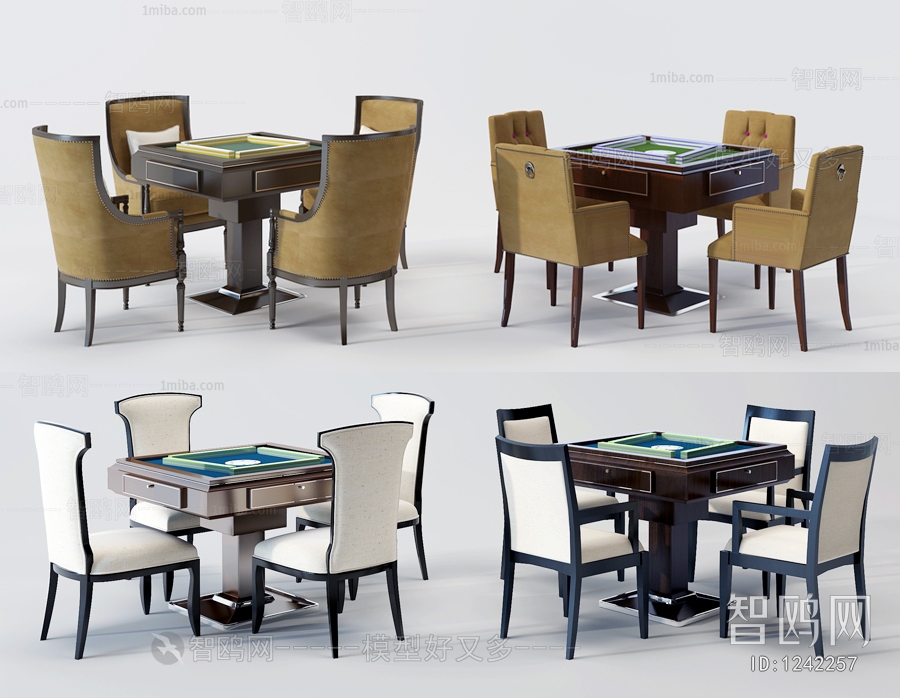 Modern Mahjong Tables And Chairs