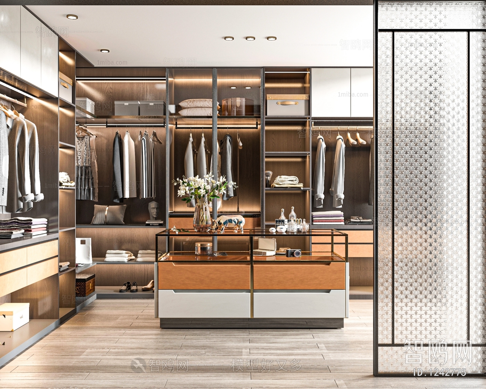 Modern Clothes Storage Area