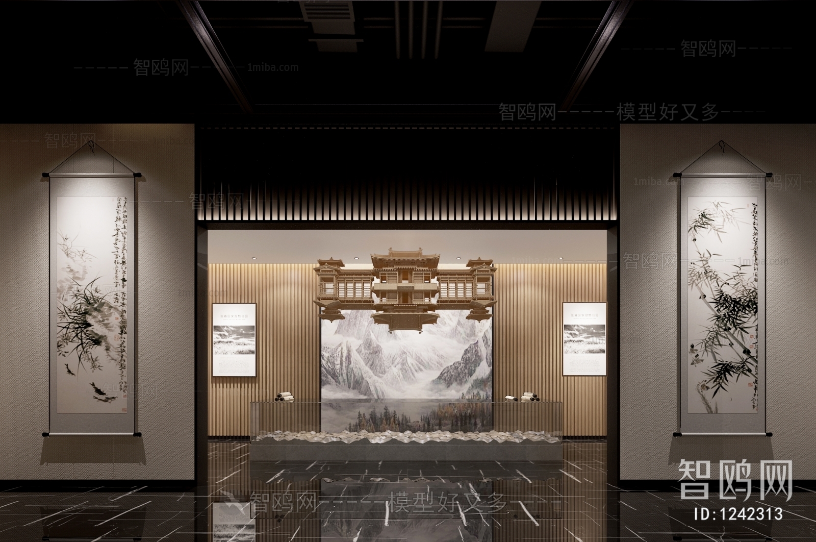 New Chinese Style Exhibition Hall