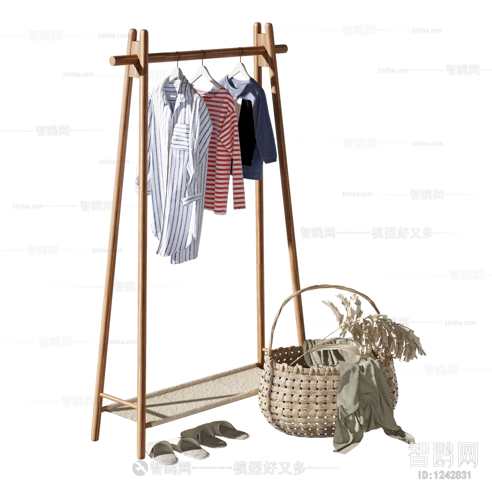 Wabi-sabi Style Coat Hanger
