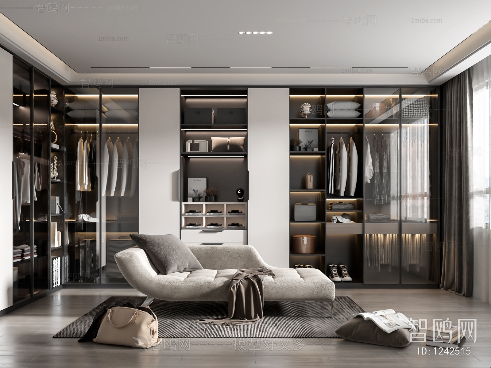 Modern Clothes Storage Area