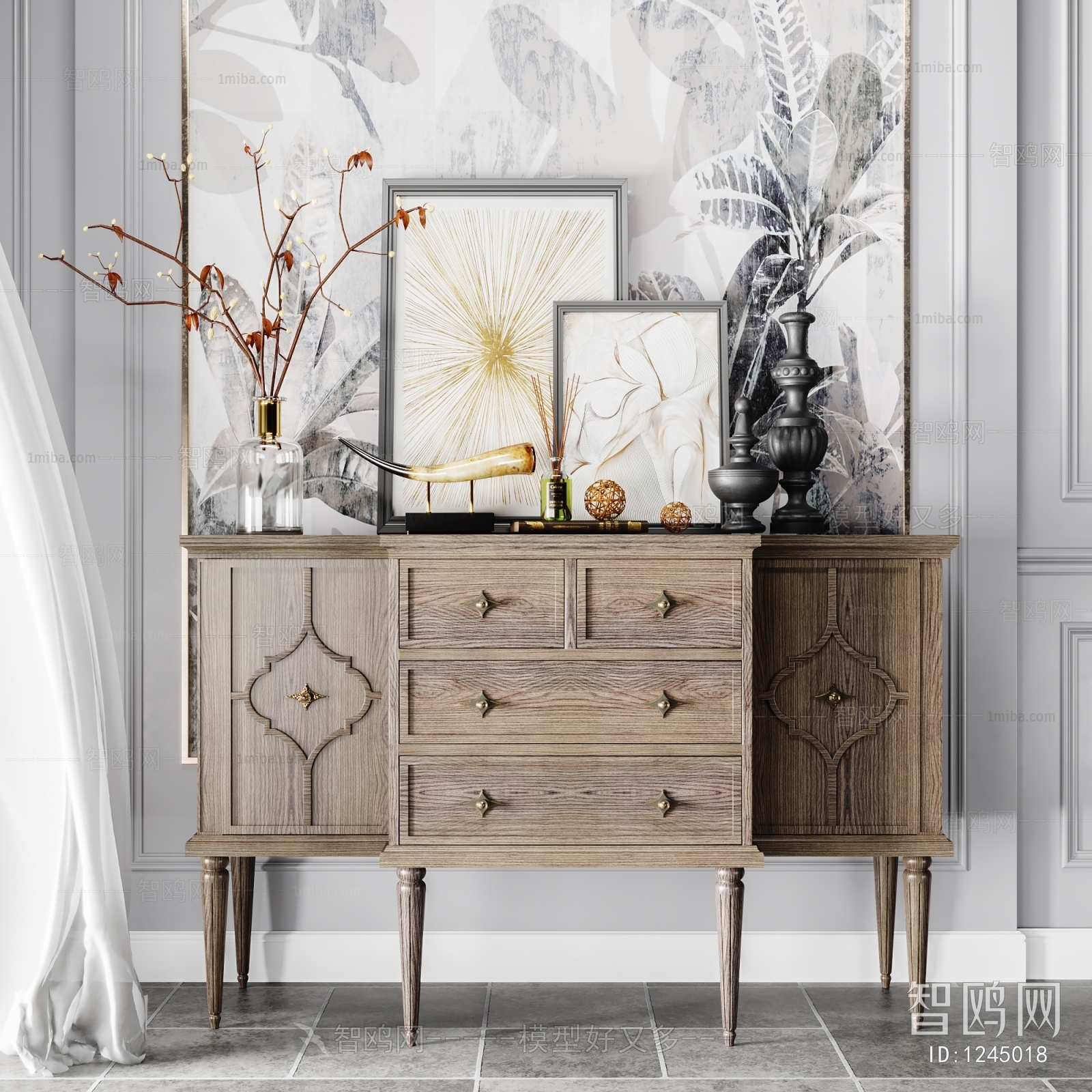 American Style Side Cabinet/Entrance Cabinet