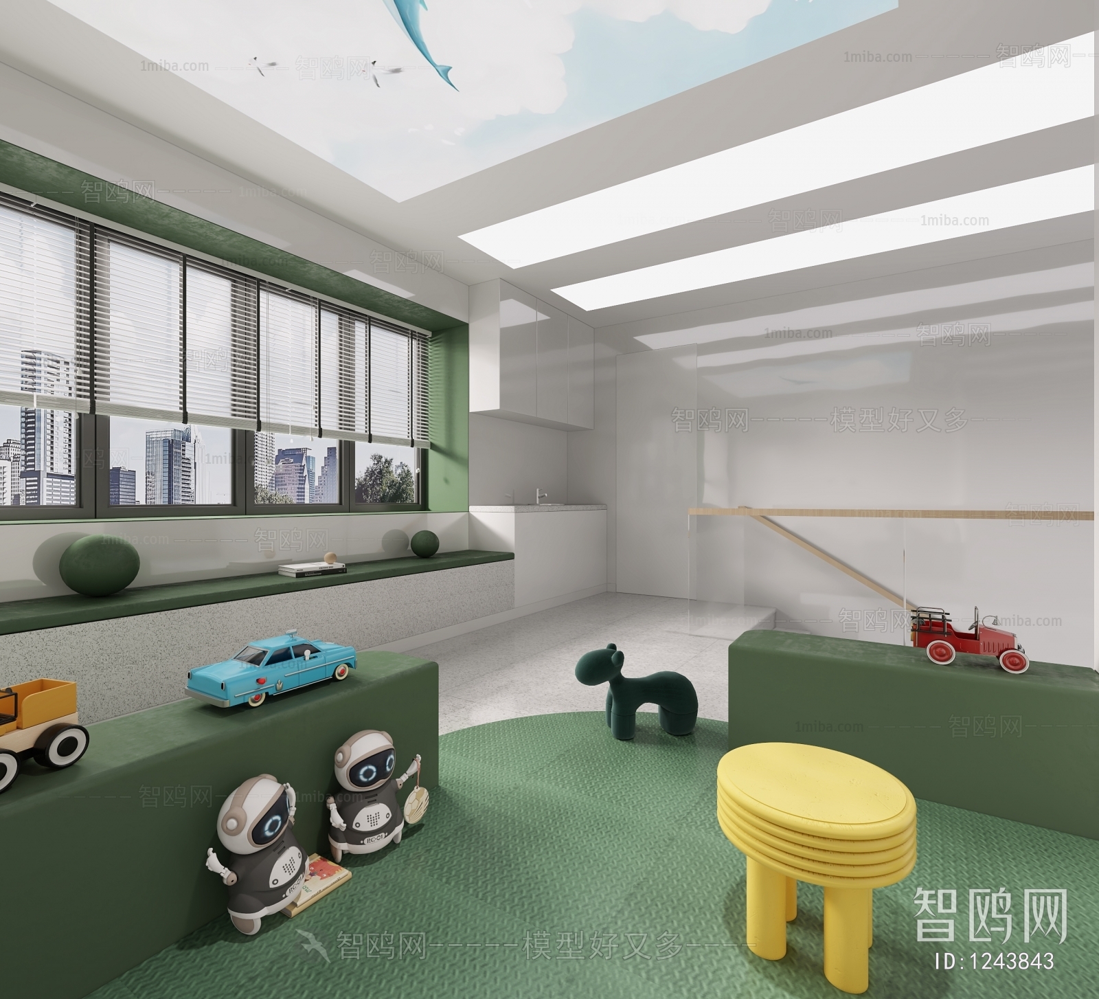 Modern Children's Room Activity Room