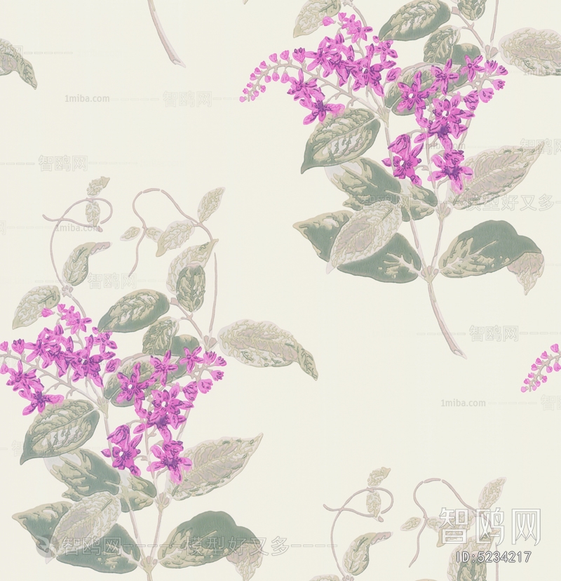 Animal And Plant Pattern Wallpaper