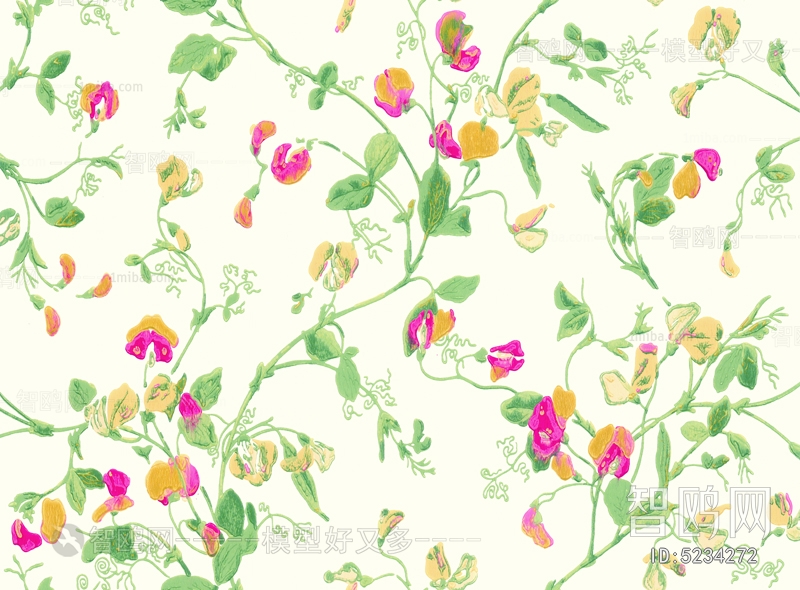 Animal And Plant Pattern Wallpaper