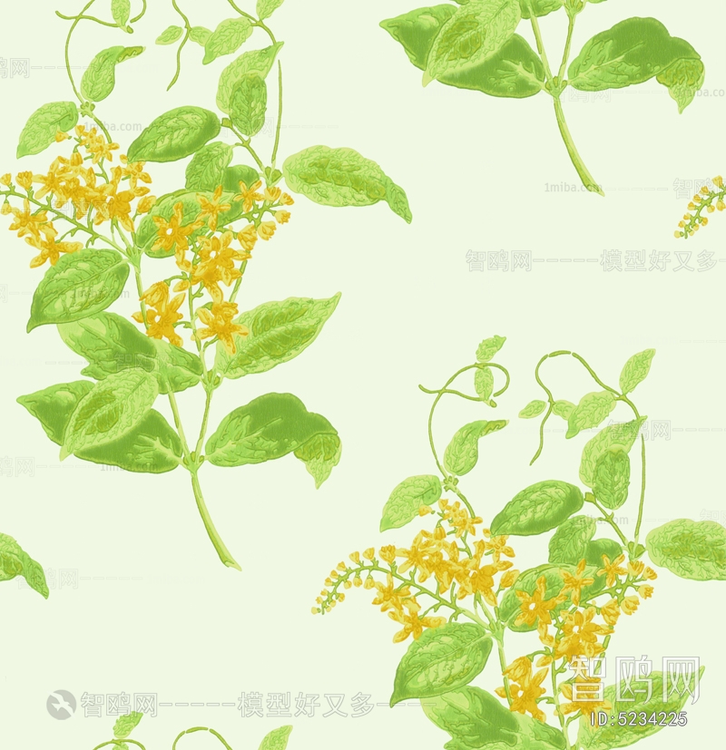 Animal And Plant Pattern Wallpaper