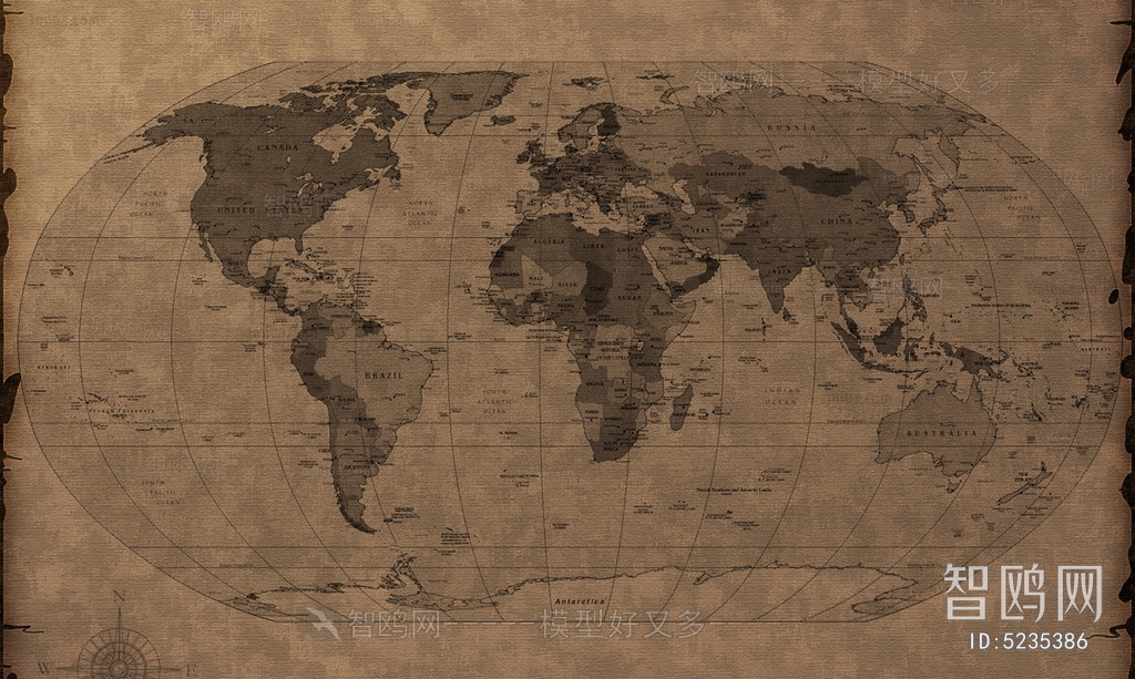 现代世界地图壁纸