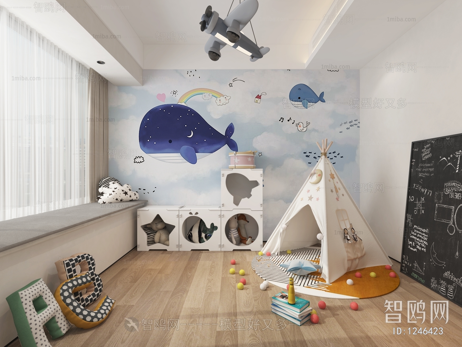 Modern Children's Room Activity Room