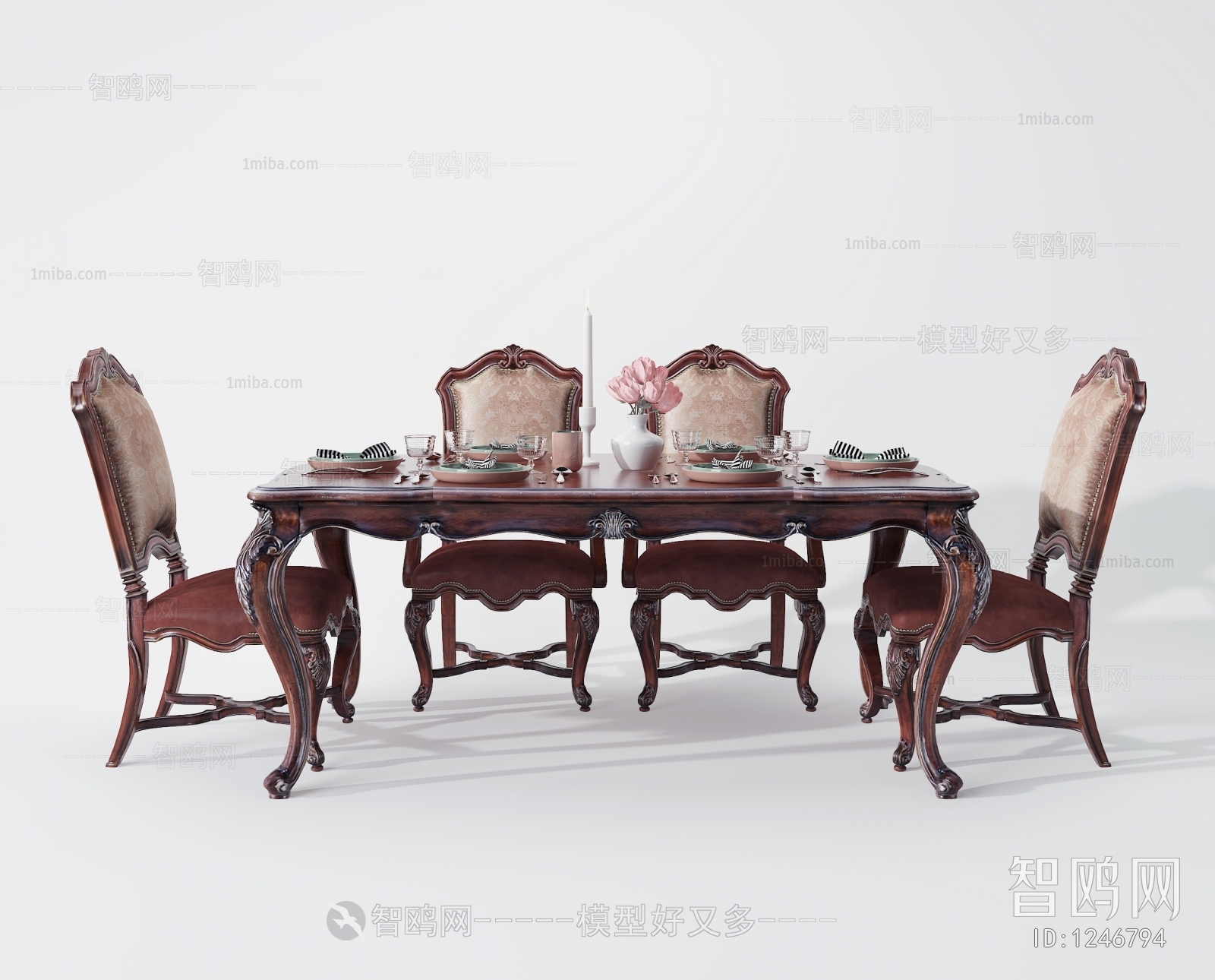 American Style Dining Table And Chairs