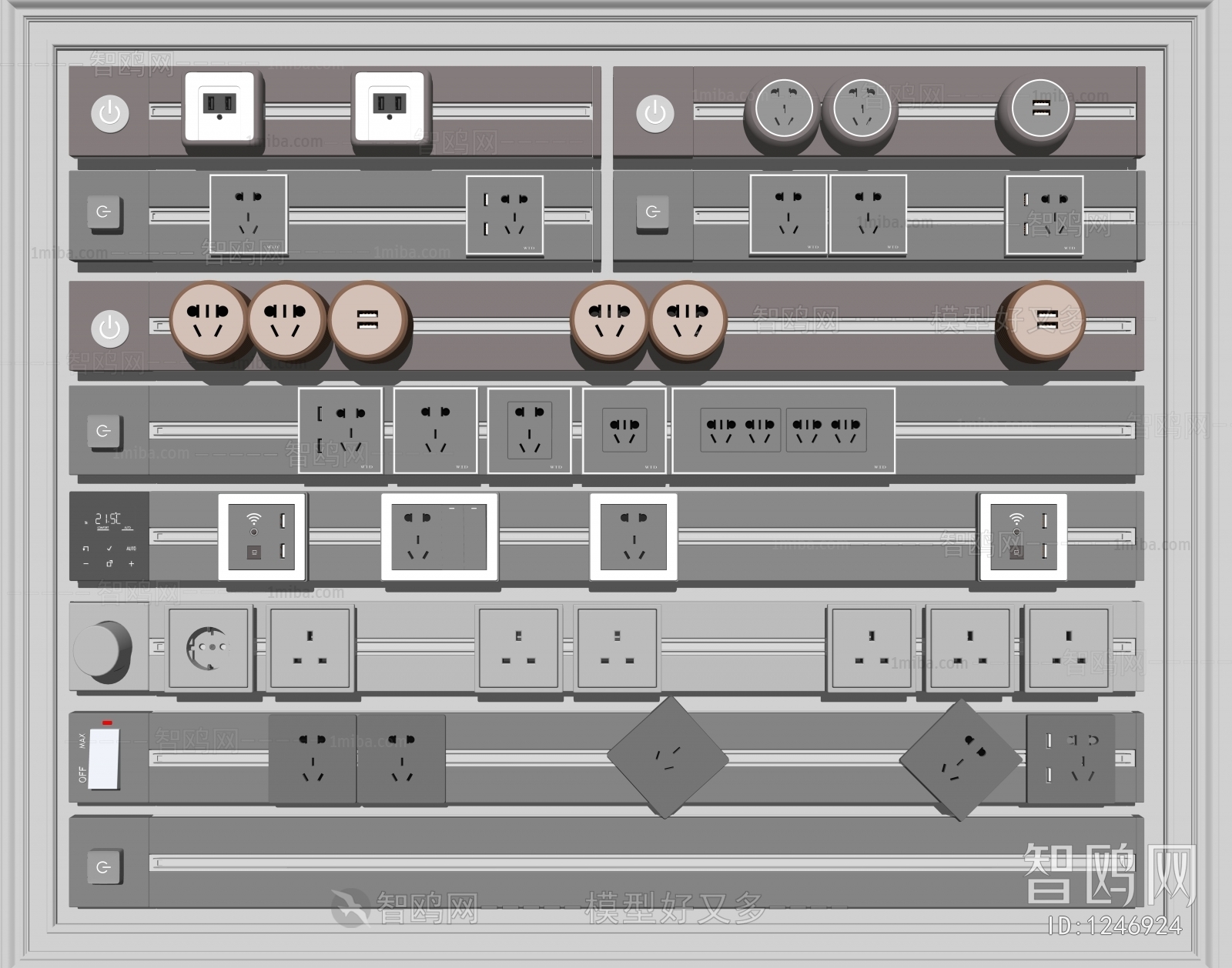 Modern Socket Panel