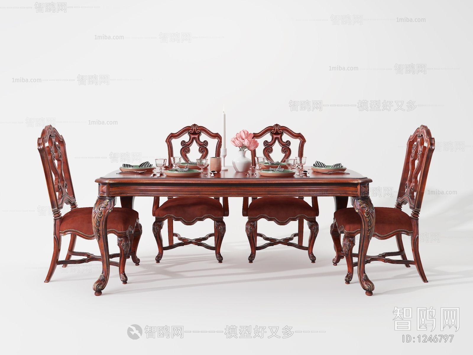 American Style Dining Table And Chairs