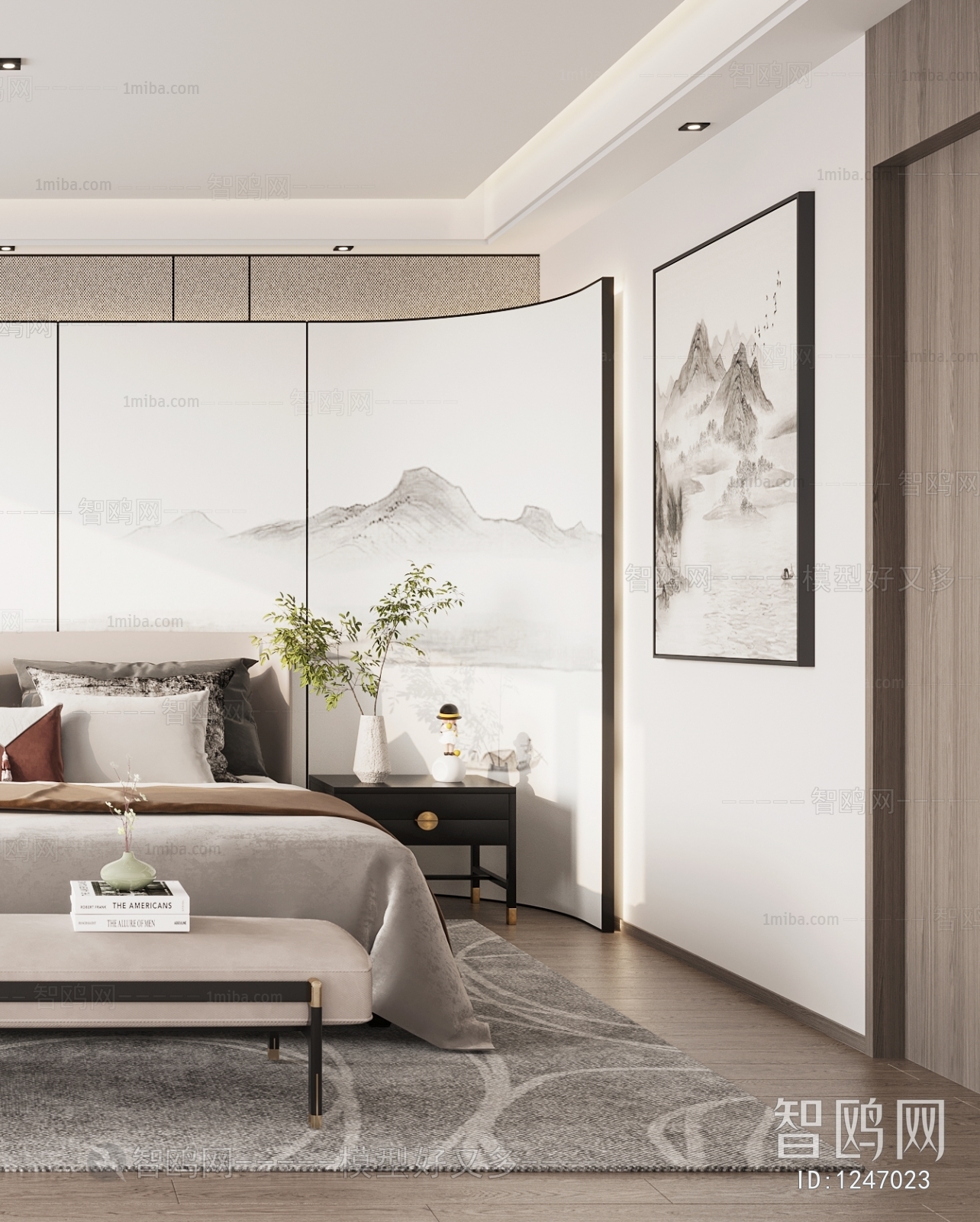 New Chinese Style Bedroom