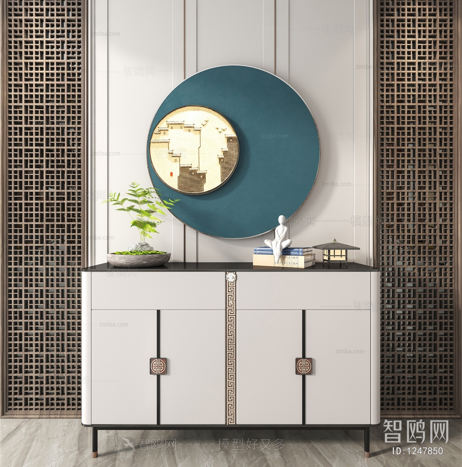 New Chinese Style Side Cabinet/Entrance Cabinet